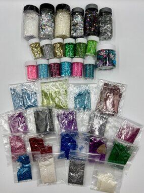Huge Bundle Mixed Colors, Sizes & Styles Glitter, DIY Arts And Crafts
